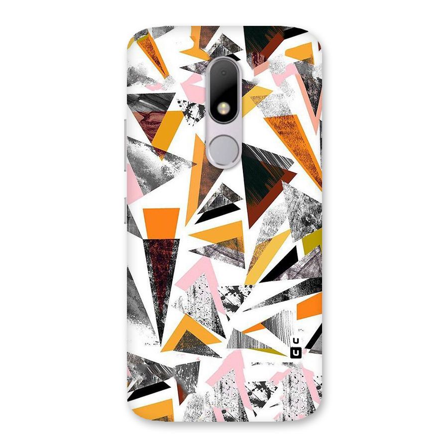 Abstract Sketchy Triangles Back Case for Moto M