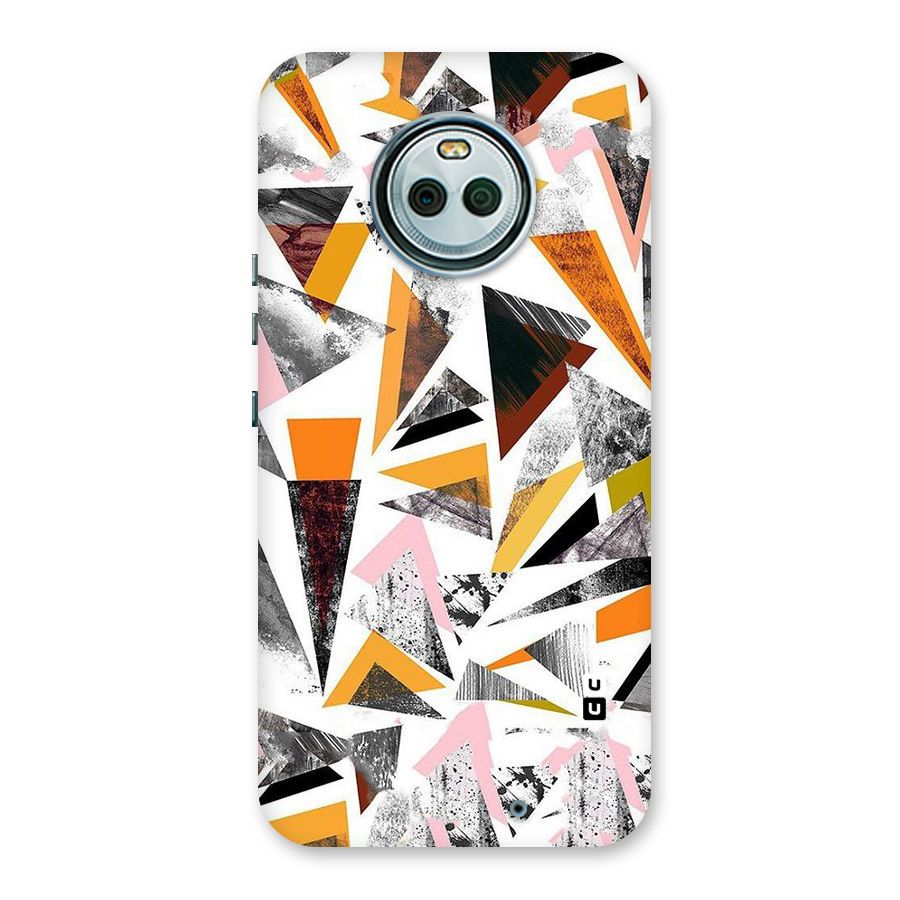 Abstract Sketchy Triangles Back Case for Moto X4