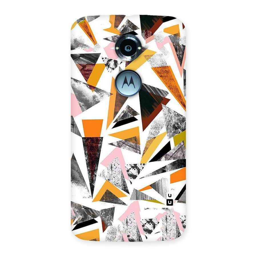 Abstract Sketchy Triangles Back Case for Moto X 2nd Gen