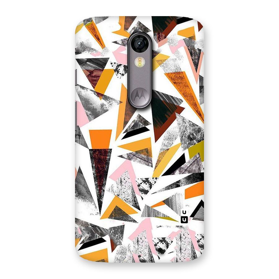 Abstract Sketchy Triangles Back Case for Moto X Force