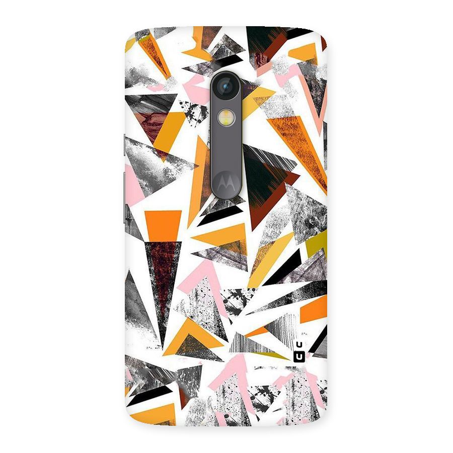 Abstract Sketchy Triangles Back Case for Moto X Play