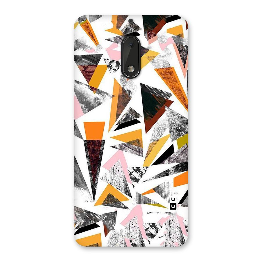 Abstract Sketchy Triangles Back Case for Nokia 6