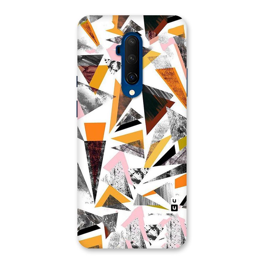 Abstract Sketchy Triangles Back Case for OnePlus 7T Pro