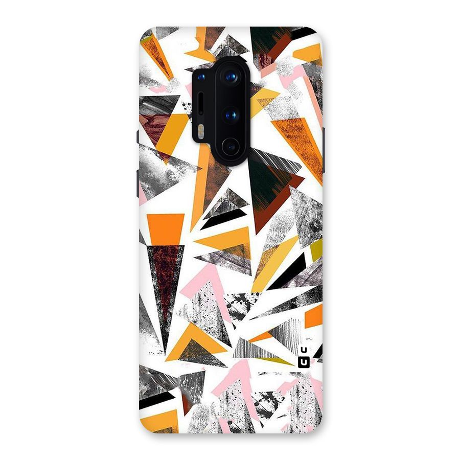 Abstract Sketchy Triangles Back Case for OnePlus 8 Pro