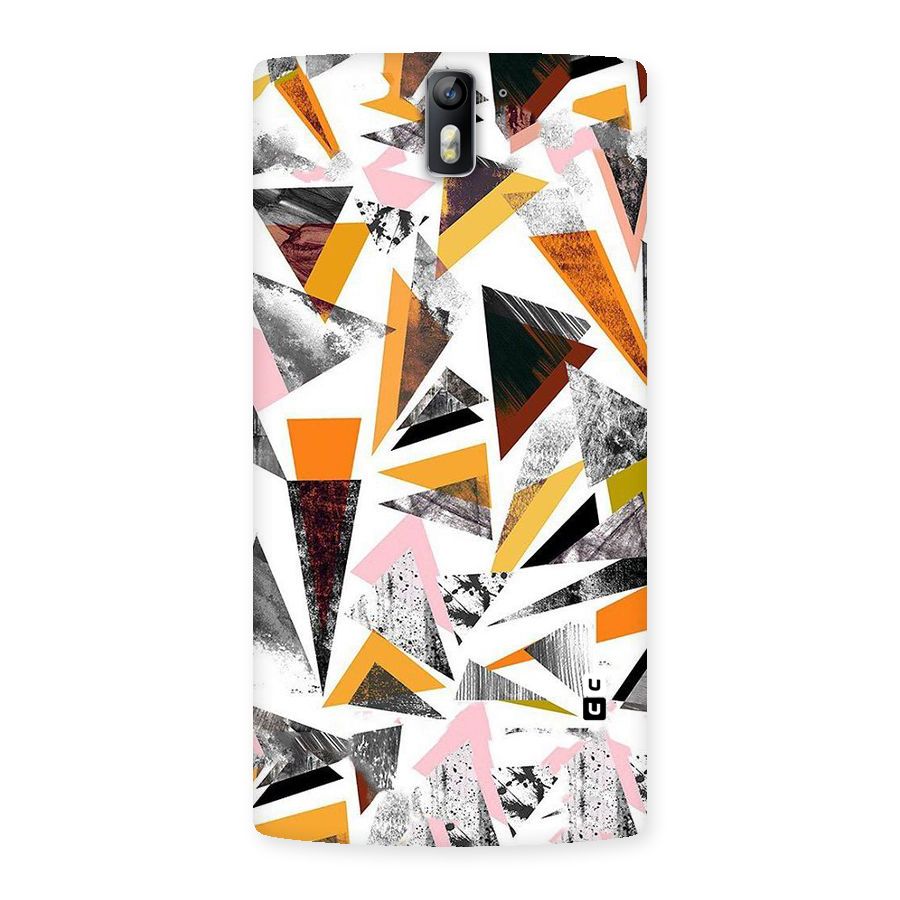 Abstract Sketchy Triangles Back Case for One Plus One