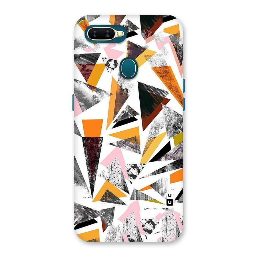 Abstract Sketchy Triangles Back Case for Oppo A11k