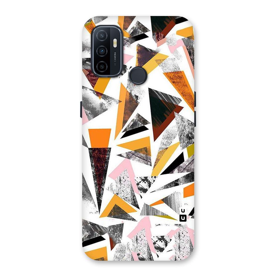 Abstract Sketchy Triangles Back Case for Oppo A32