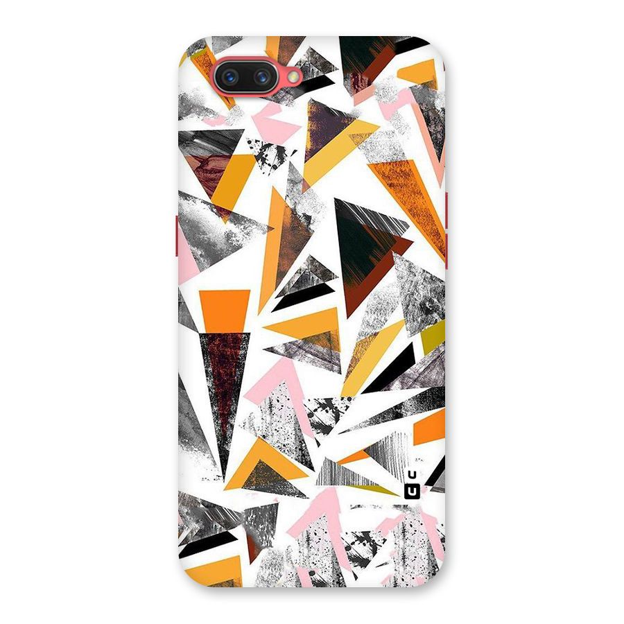 Abstract Sketchy Triangles Back Case for Oppo A3s