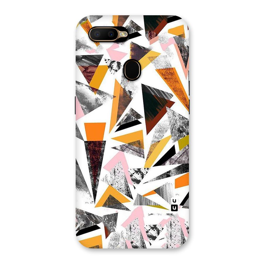 Abstract Sketchy Triangles Back Case for Oppo A5s