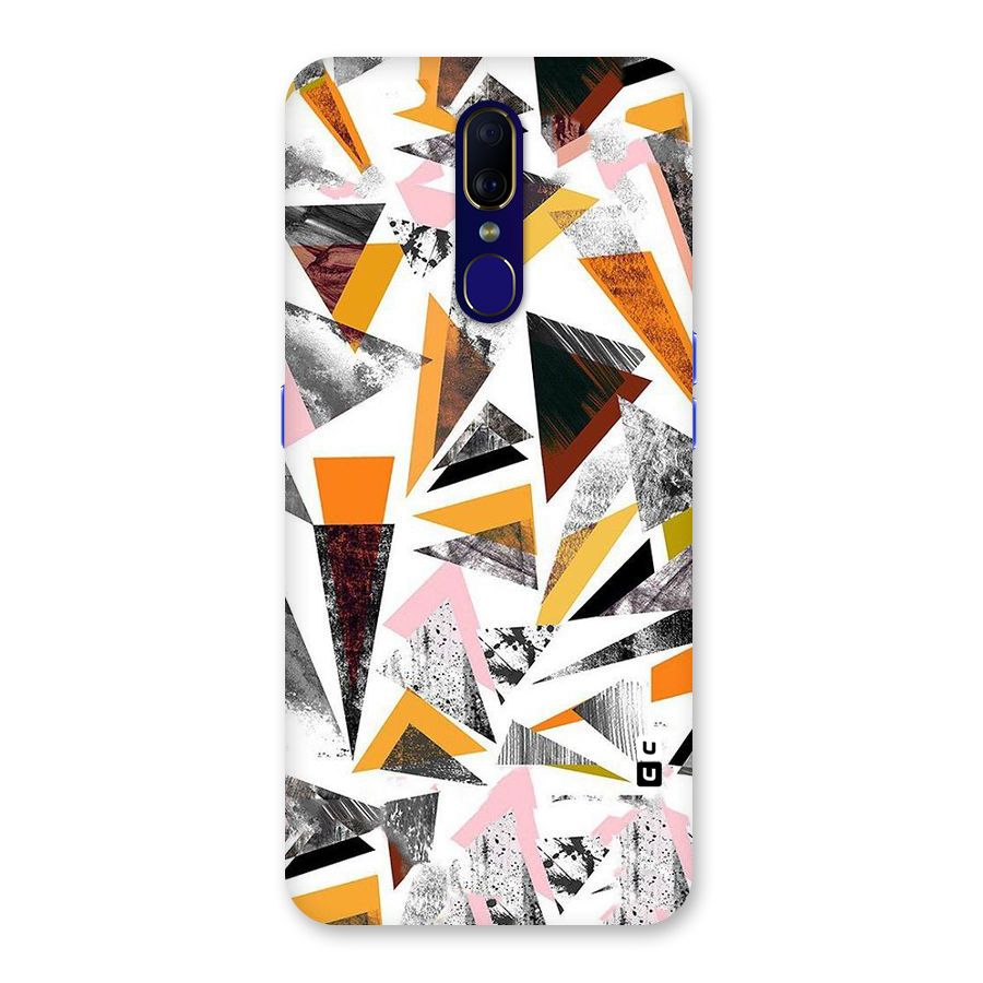 Abstract Sketchy Triangles Back Case for Oppo F11