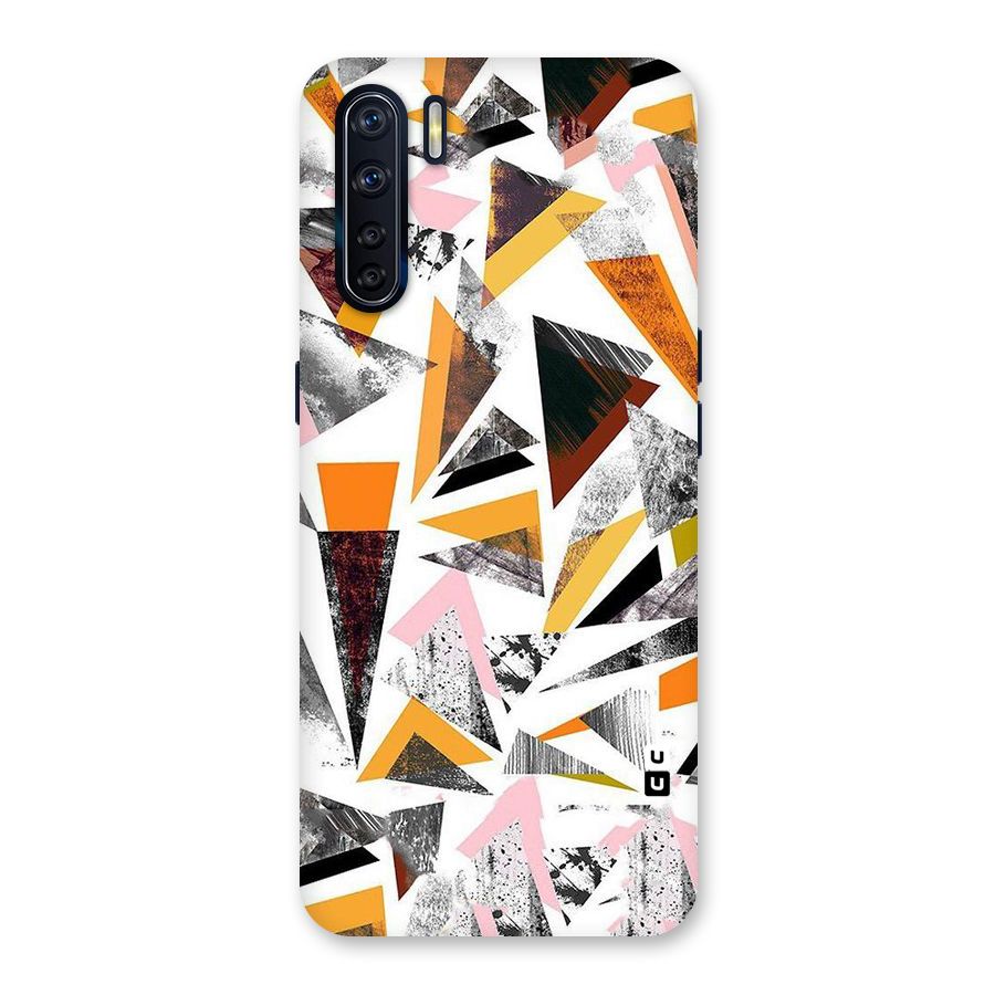 Abstract Sketchy Triangles Back Case for Oppo F15