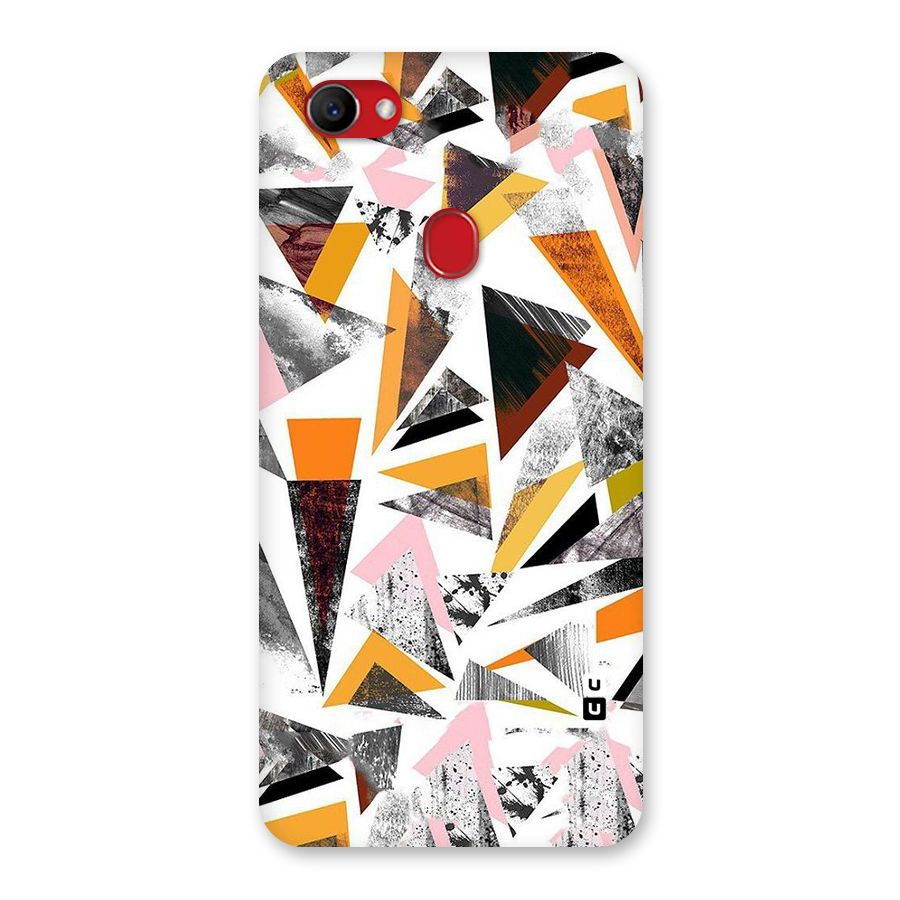 Abstract Sketchy Triangles Back Case for Oppo F7