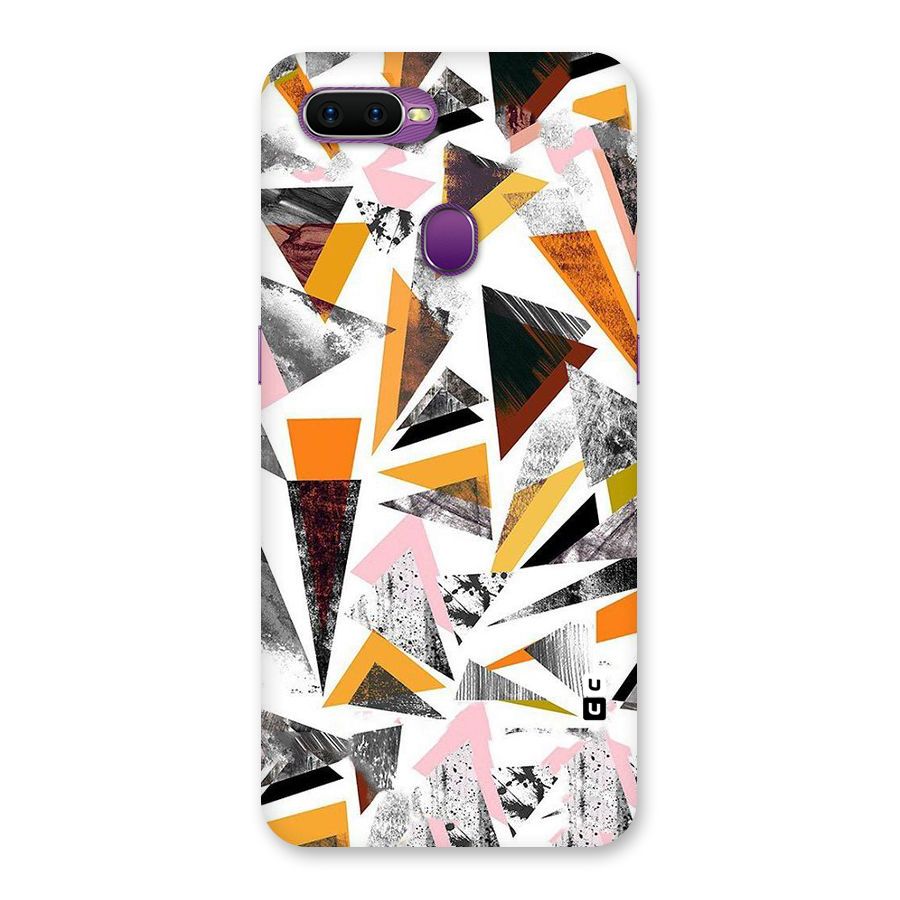 Abstract Sketchy Triangles Back Case for Oppo F9