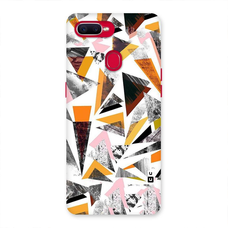 Abstract Sketchy Triangles Back Case for Oppo F9 Pro