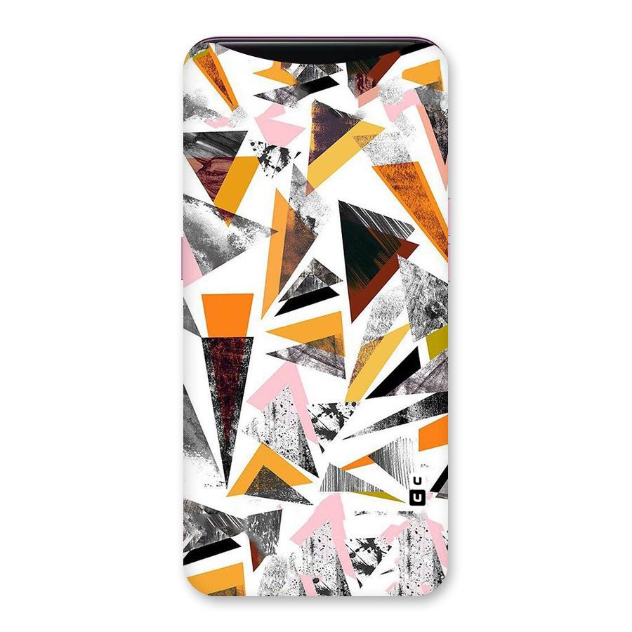 Abstract Sketchy Triangles Back Case for Oppo Find X