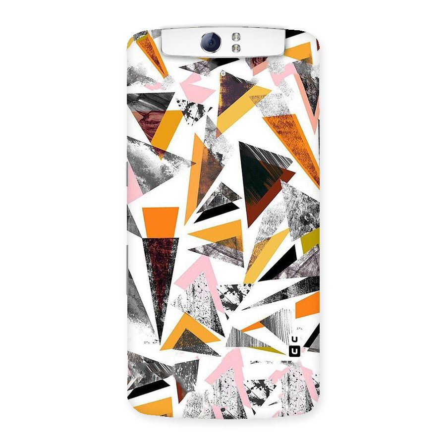 Abstract Sketchy Triangles Back Case for Oppo N1