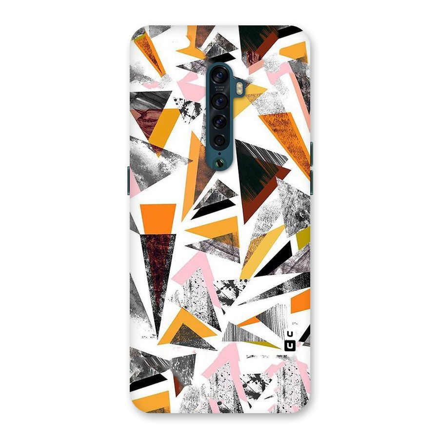 Abstract Sketchy Triangles Back Case for Oppo Reno2