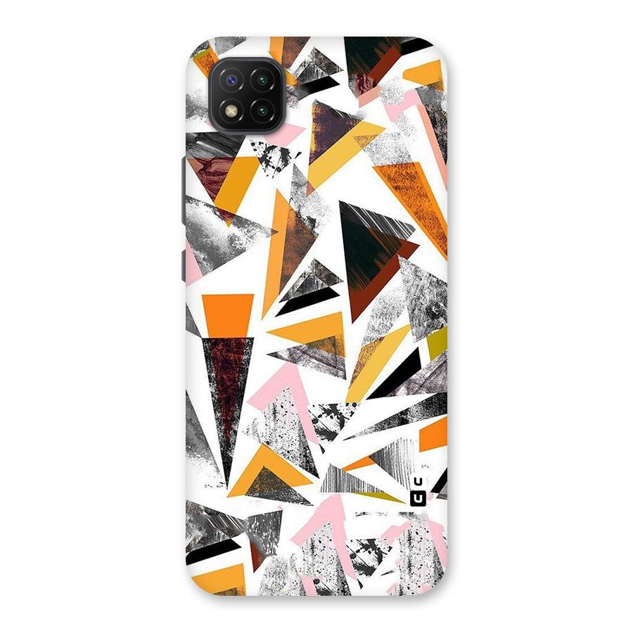 Abstract Sketchy Triangles Back Case for Poco C3