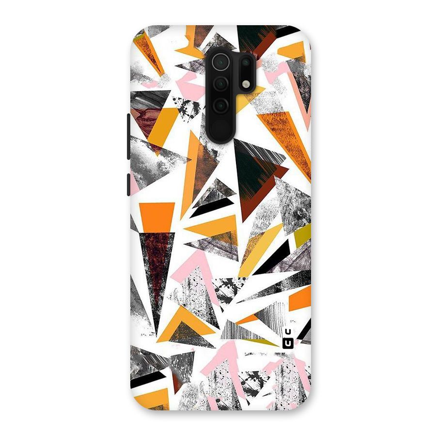 Abstract Sketchy Triangles Back Case for Poco M2