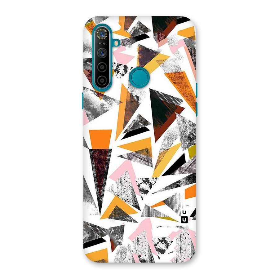 Abstract Sketchy Triangles Back Case for Realme 5i