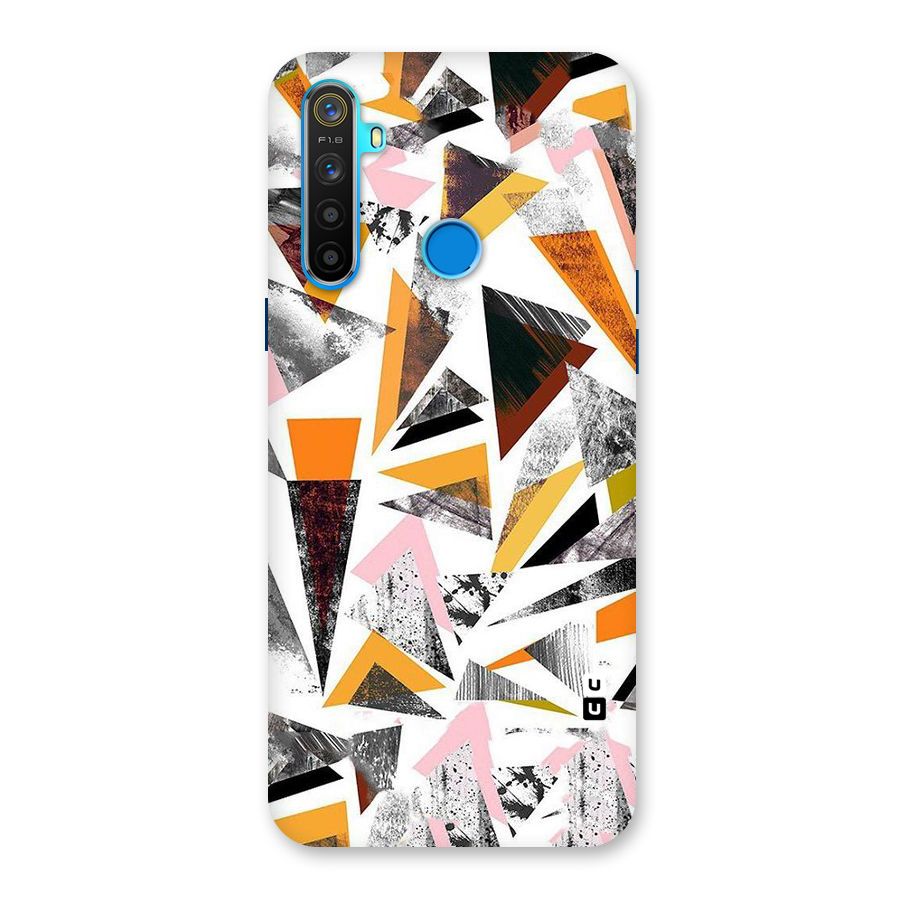 Abstract Sketchy Triangles Back Case for Realme 5s