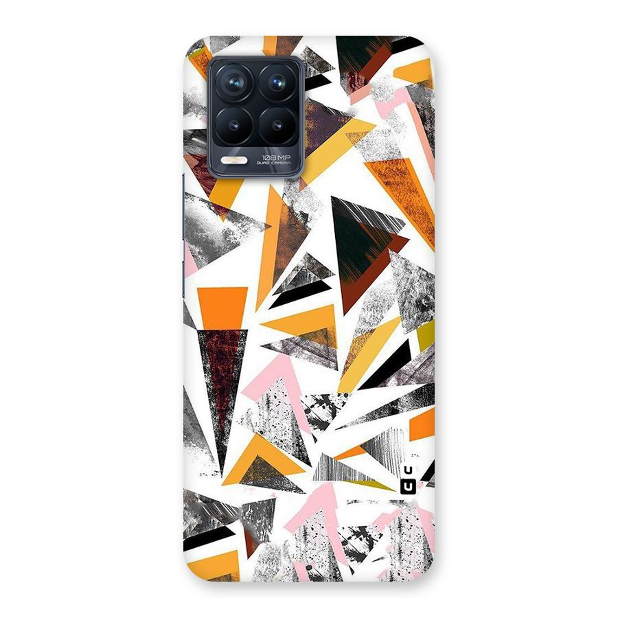 Abstract Sketchy Triangles Back Case for Realme 8 Pro