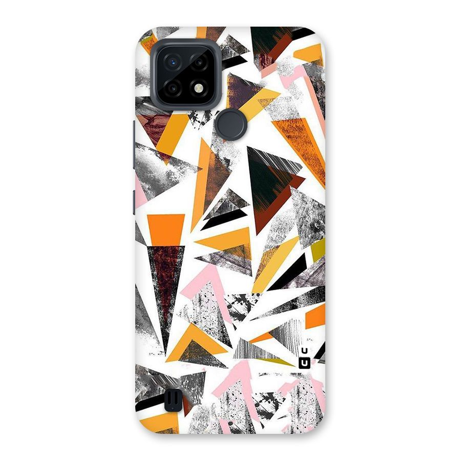 Abstract Sketchy Triangles Back Case for Realme C21