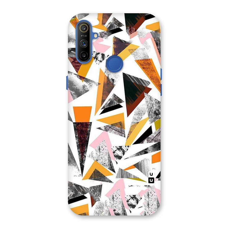 Abstract Sketchy Triangles Back Case for Realme Narzo 10A