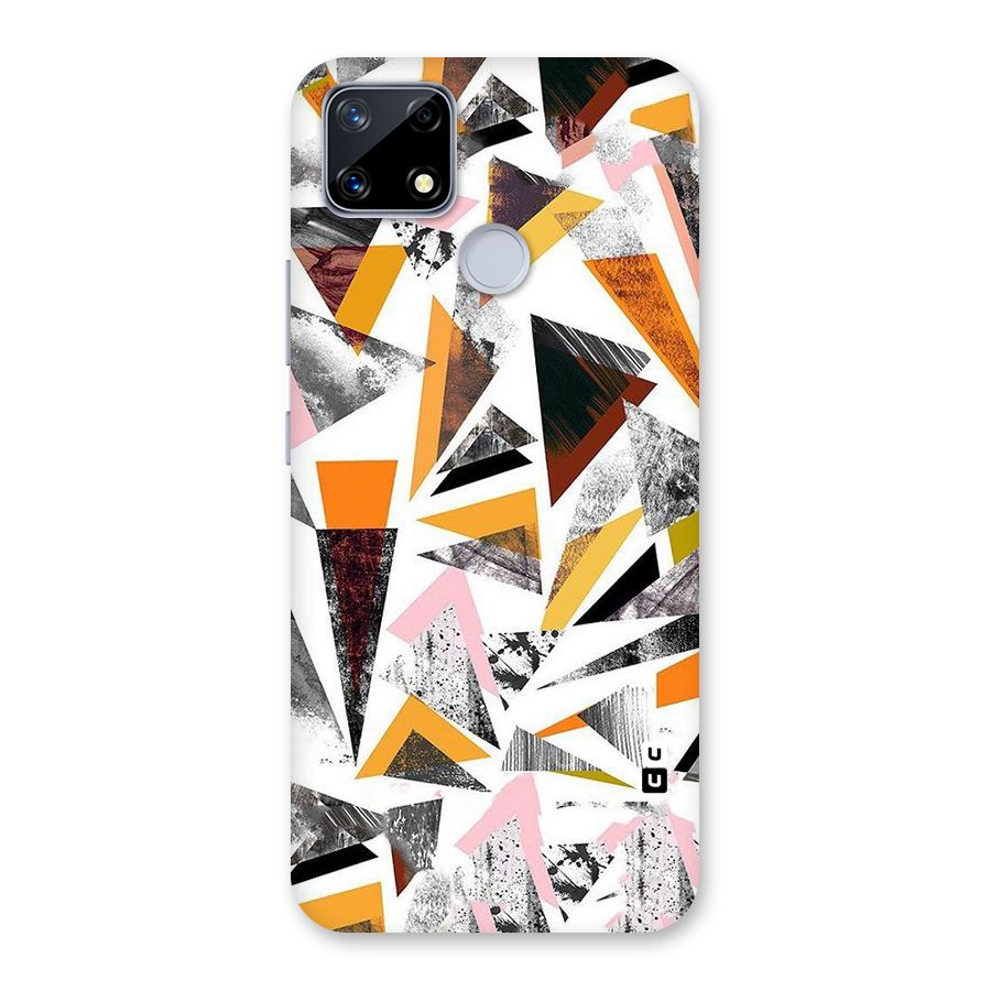 Abstract Sketchy Triangles Back Case for Realme Narzo 20