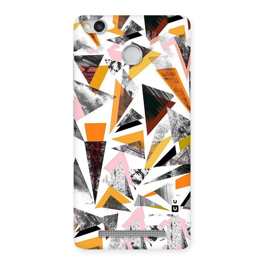 Abstract Sketchy Triangles Back Case for Redmi 3S Prime