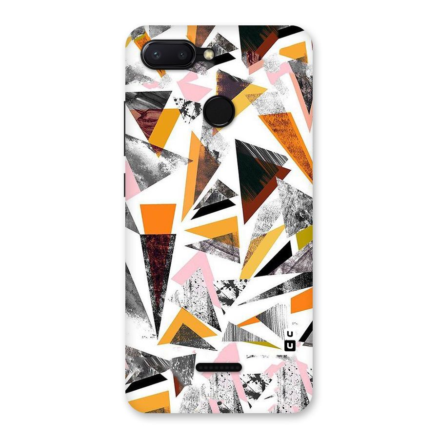 Abstract Sketchy Triangles Back Case for Redmi 6