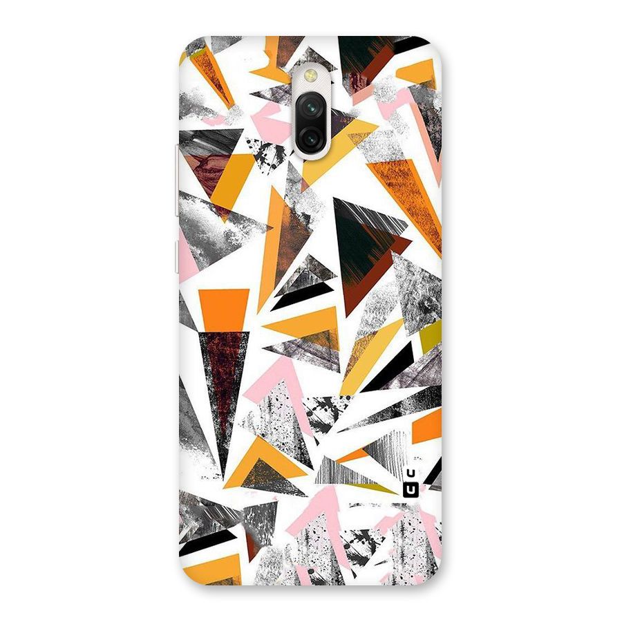 Abstract Sketchy Triangles Back Case for Redmi 8A Dual
