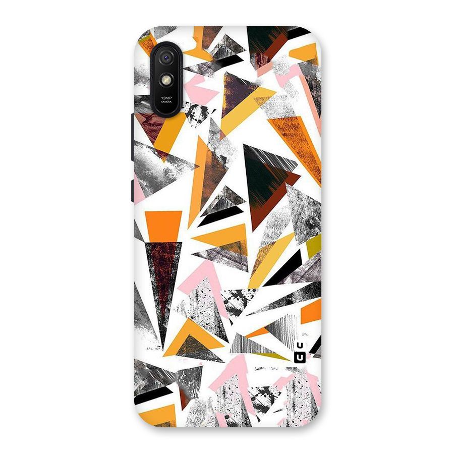Abstract Sketchy Triangles Back Case for Redmi 9A