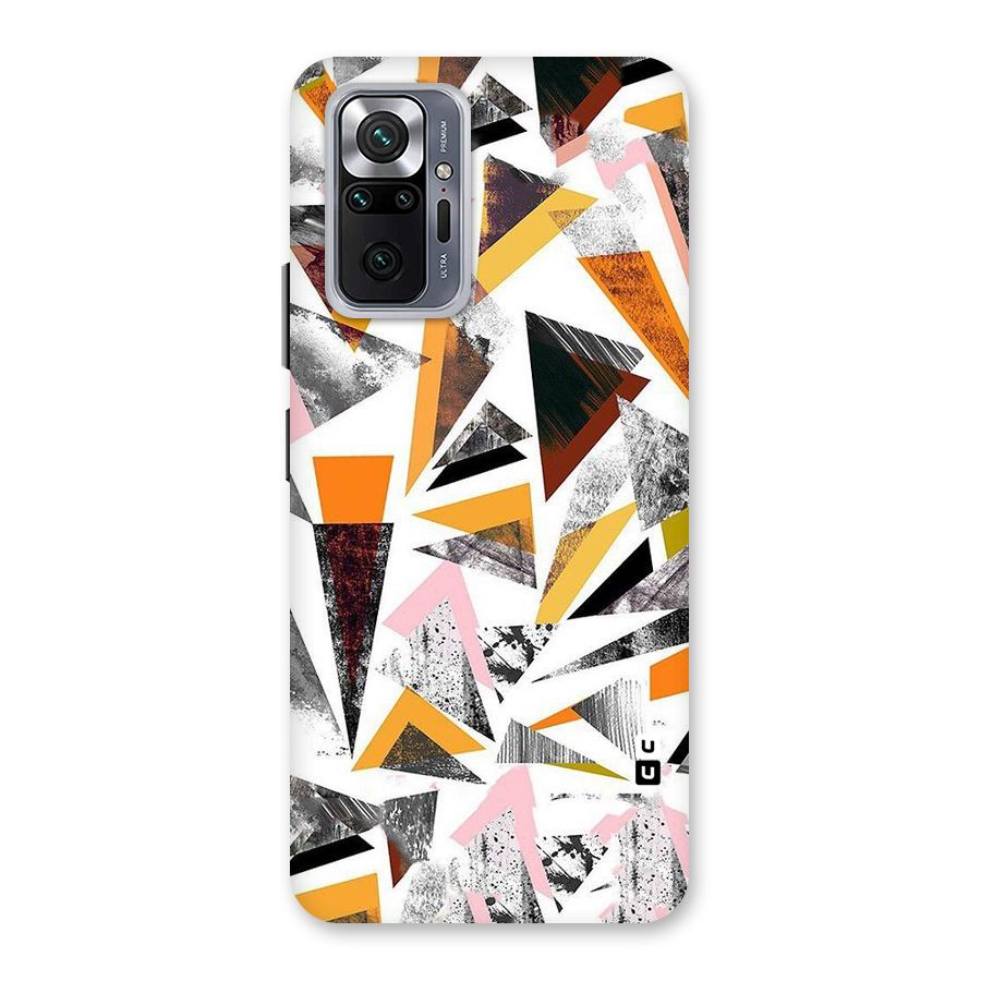Abstract Sketchy Triangles Back Case for Redmi Note 10 Pro