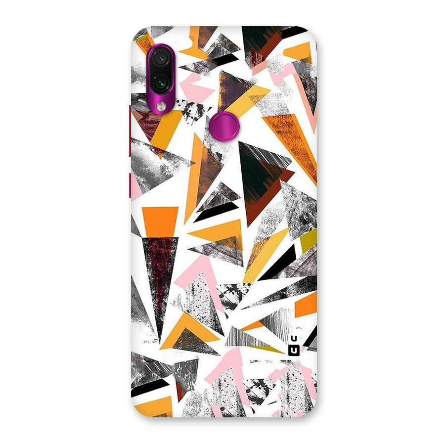 Abstract Sketchy Triangles Back Case for Redmi Note 7 Pro
