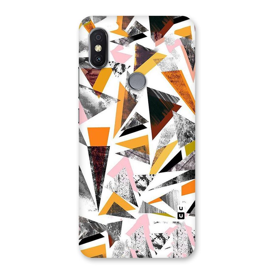 Abstract Sketchy Triangles Back Case for Redmi Y2