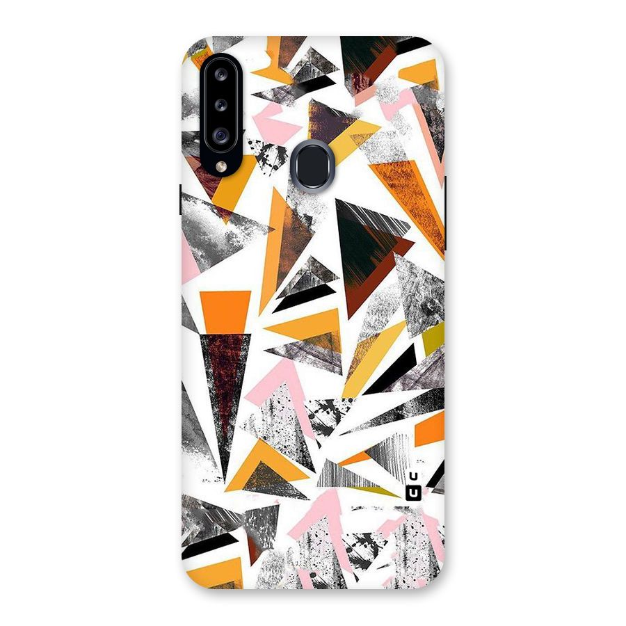 Abstract Sketchy Triangles Back Case for Samsung Galaxy A20s