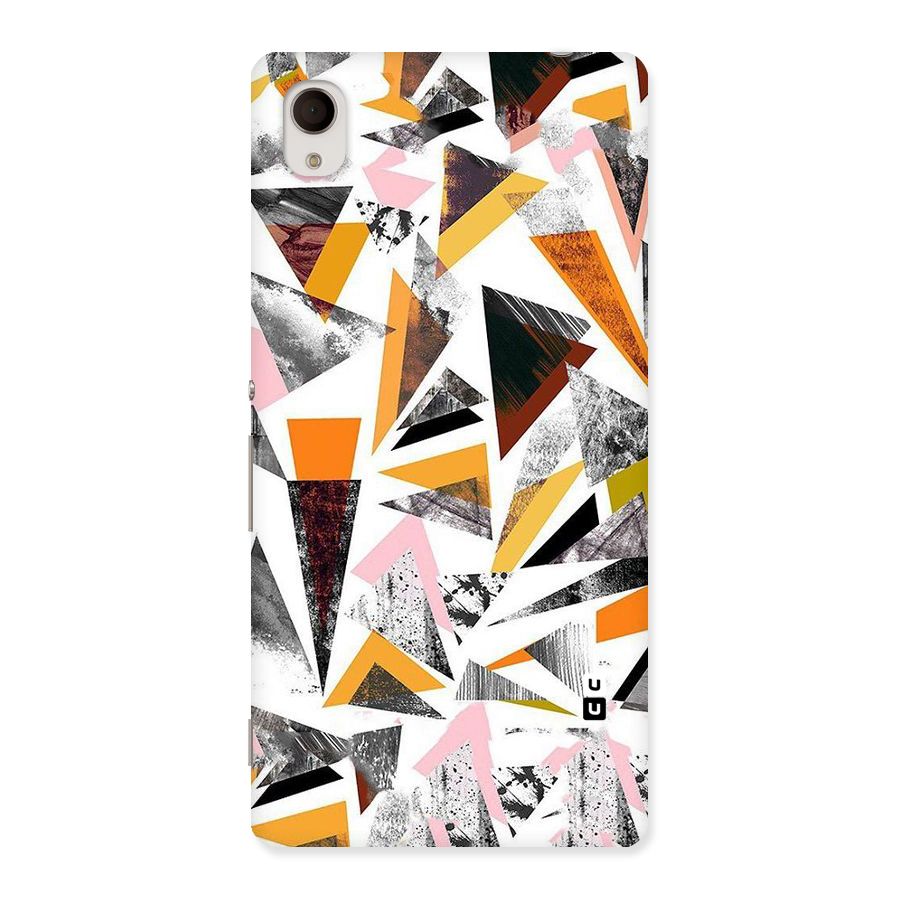 Abstract Sketchy Triangles Back Case for Sony Xperia M4