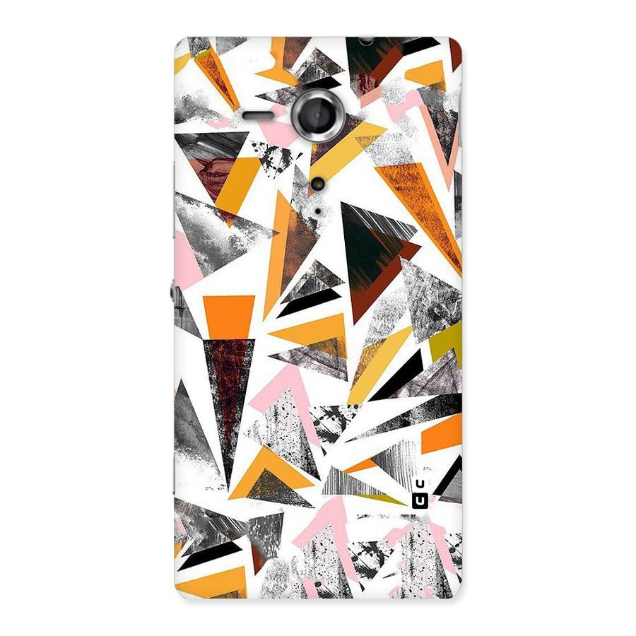 Abstract Sketchy Triangles Back Case for Sony Xperia SP