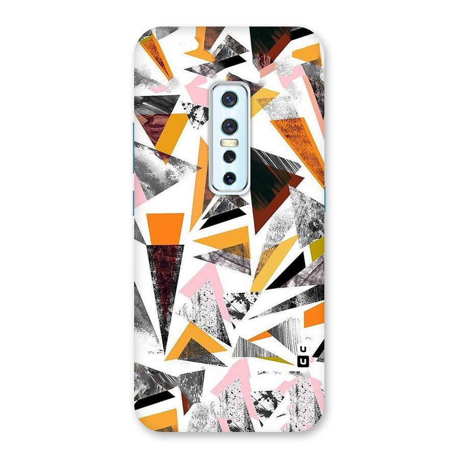Abstract Sketchy Triangles Back Case for Vivo V17 Pro