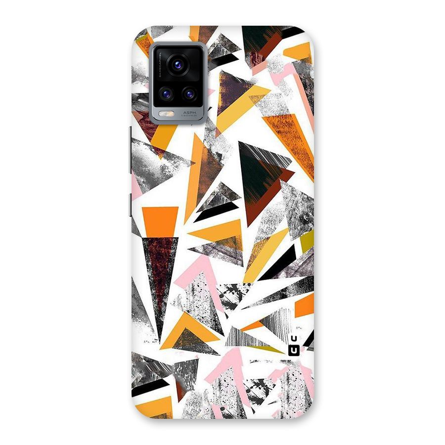 Abstract Sketchy Triangles Back Case for Vivo V20