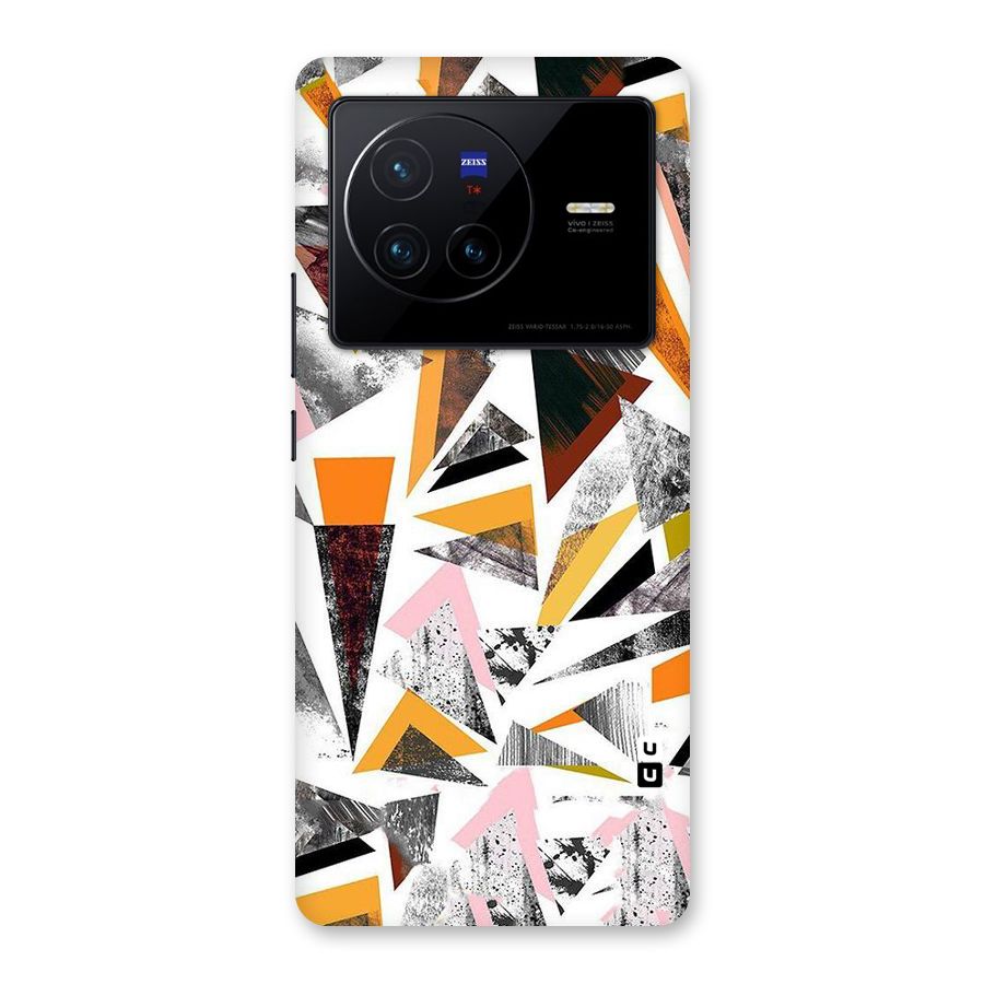 Abstract Sketchy Triangles Back Case for Vivo X80