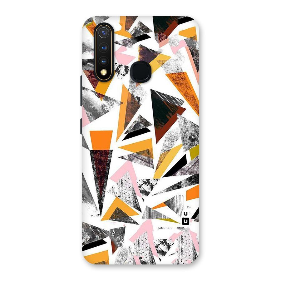 Abstract Sketchy Triangles Back Case for Vivo Y19