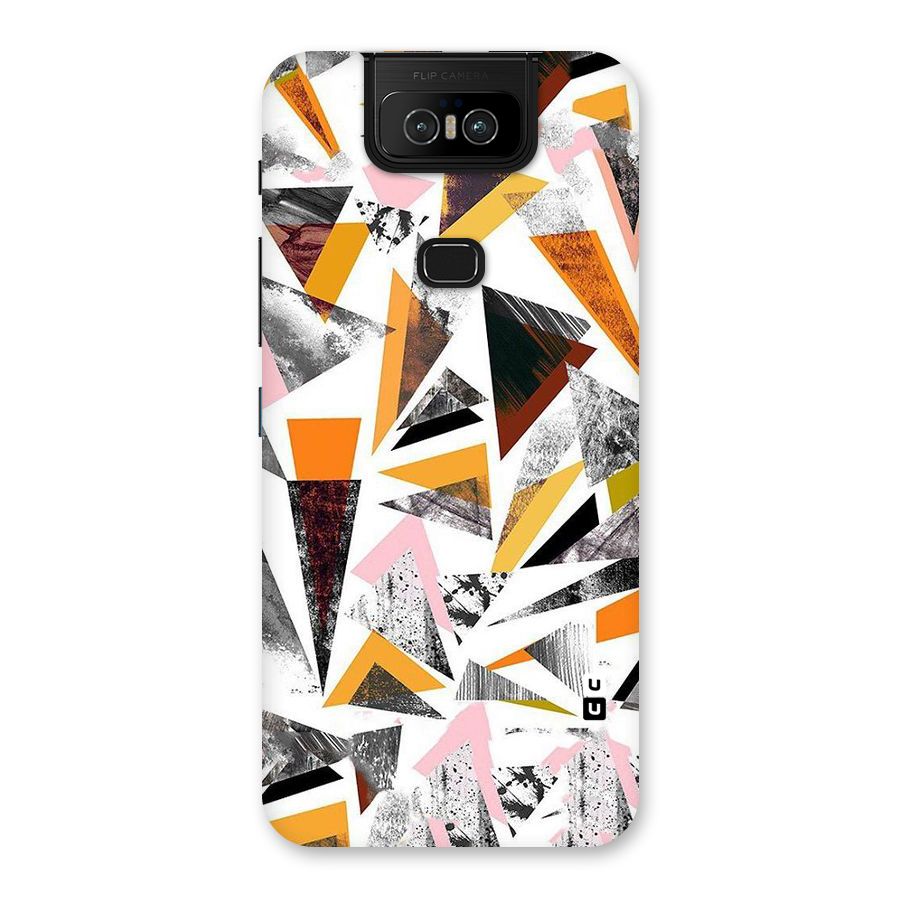Abstract Sketchy Triangles Back Case for Zenfone 6z