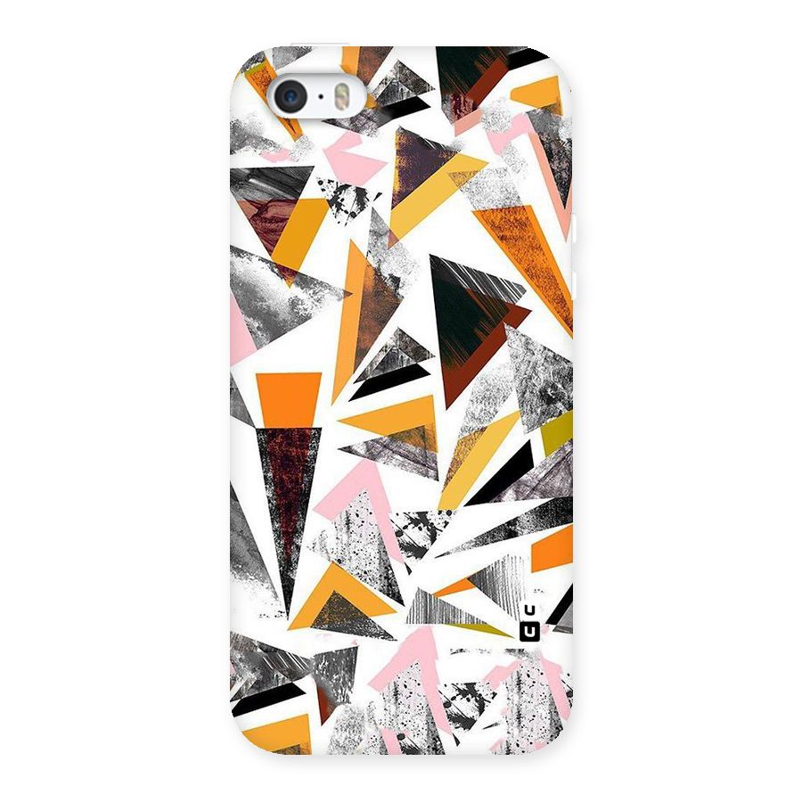 Abstract Sketchy Triangles Back Case for iPhone SE