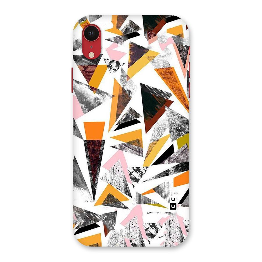 Abstract Sketchy Triangles Back Case for iPhone XR