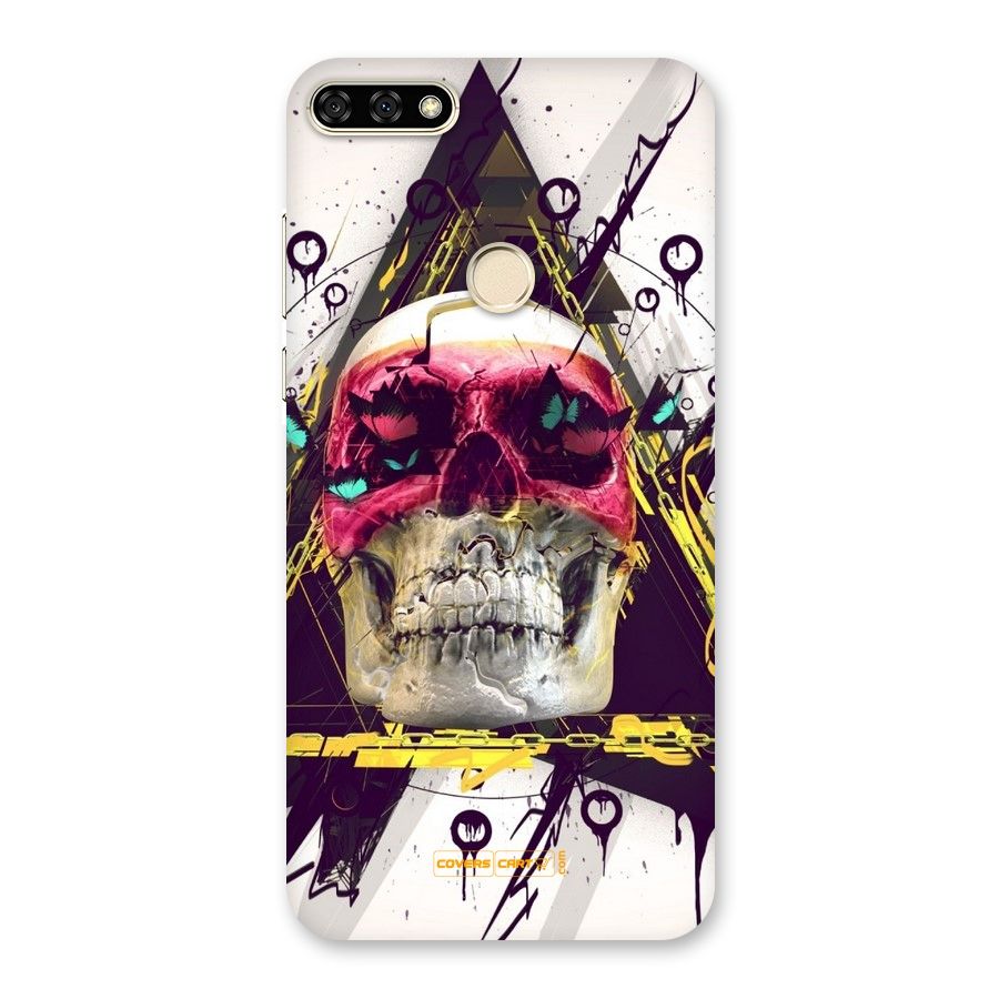 Abstract Skull Back Case for Honor 7A