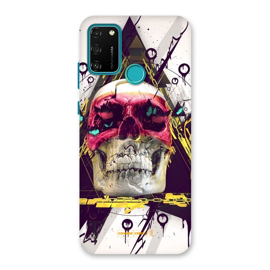 Abstract Skull Back Case for Honor 9A