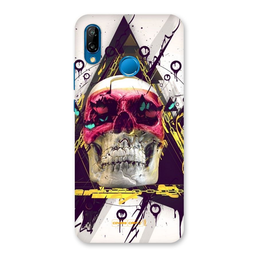 Abstract Skull Back Case for Huawei P20 Lite