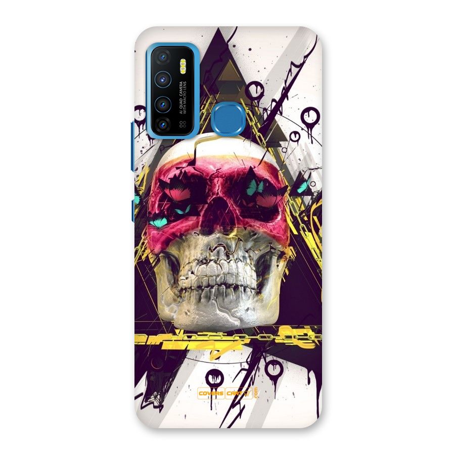 Abstract Skull Back Case for Infinix Hot 9